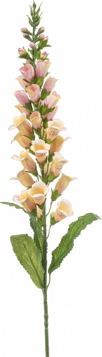 Fleurdirect Kunstbloem Digitalis - Polyester - Geel - 0 x 97 x 0 cm (BxHxD)