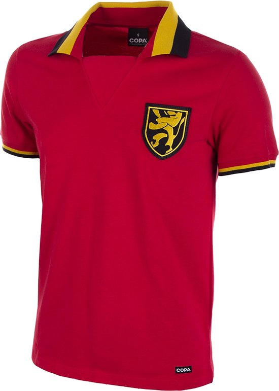 COPA Football - België 1960's - Retro voetbalshirt - Heren - M - Rood