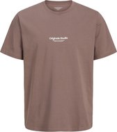 JACK&JONES PLUS JORVESTERBRO TEE SS CREW NECK NOOS PLS Heren T-shirt - Deep Taupe