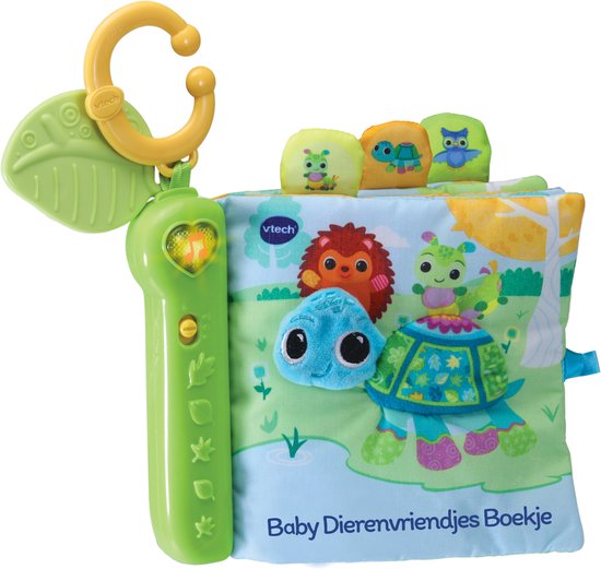 Foto: Vtech baby dierenvriendjes babyboekje interactief speelgoed kinderboeken maak kennis met dieren muziek 6 tot 36 maanden