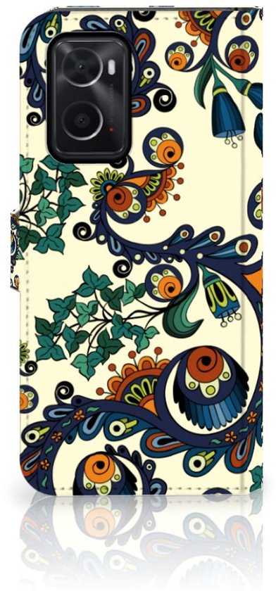 Bookcase OPPO A76 | A96 Etui Fleur Baroque