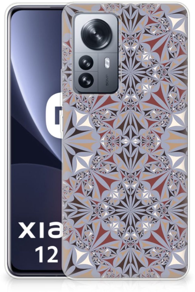 Xiaomi 12 Pro TPU Siliconen Hoesje Flower Tiles