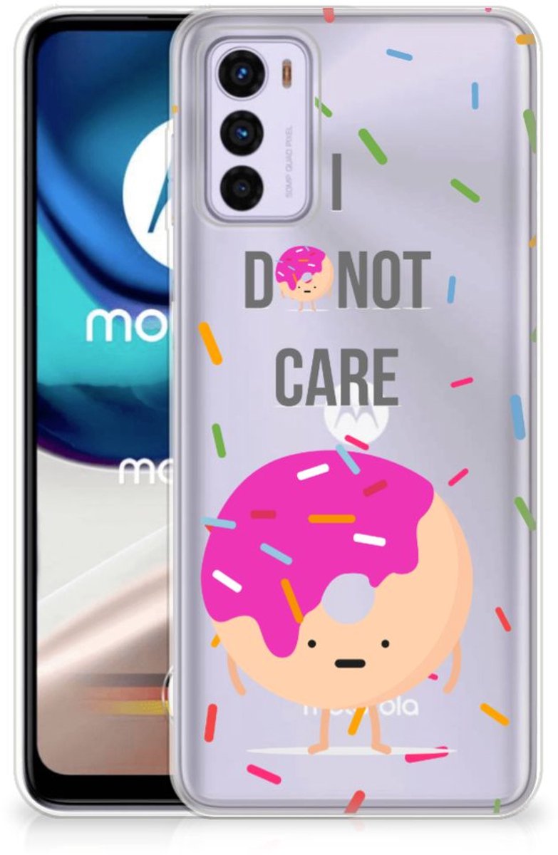 Motorola Moto G42 Siliconen Case Donut Roze