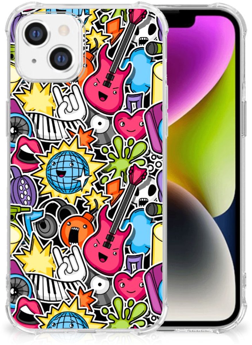 iPhone 14 Anti Shock Bumper Case Punk Rock