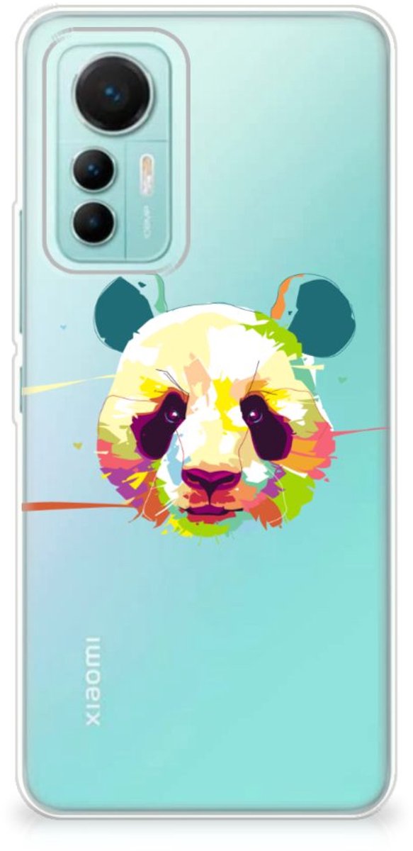 Xiaomi 12 Lite Telefoonhoesje met Naam Panda Color
