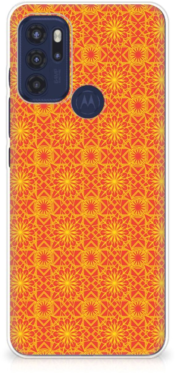 Motorola Moto G60s TPU bumper Batik Oranje
