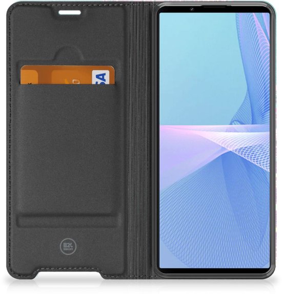 Etui à Rabat Sony Xperia 10 III Smart Cover Cercles et Papillons