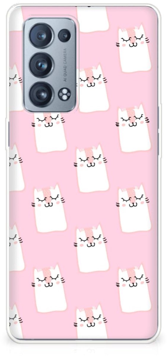 OPPO Reno 6 Pro Plus 5G TPU Hoesje Sleeping Cats