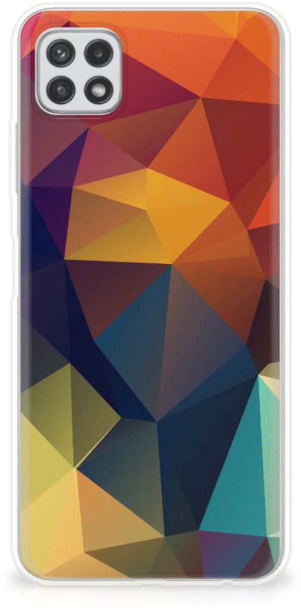 Samsung Galaxy A22 5G TPU Hoesje Polygon Color