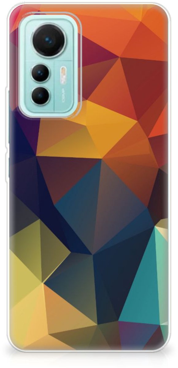 Xiaomi 12 Lite TPU Hoesje Polygon Color