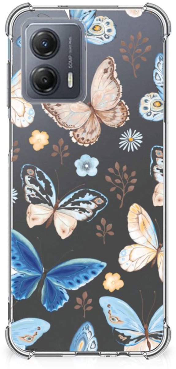 Back Cover voor Case Anti-shock voor Motorola Moto G53 Vlinder