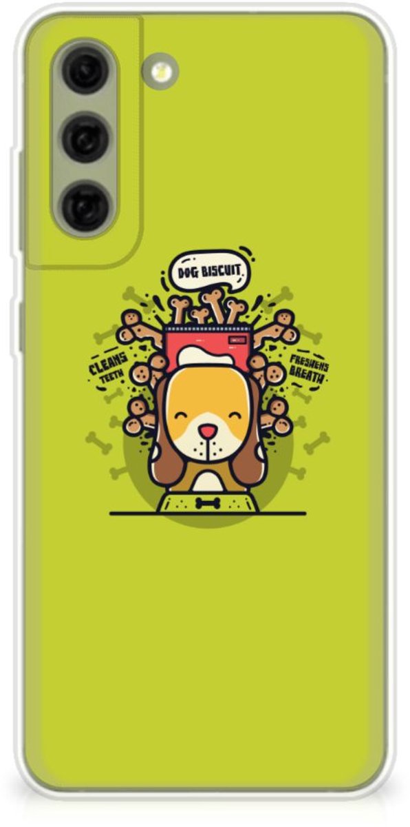 Samsung Galaxy S21FE Telefoonhoesje met Naam Doggy Biscuit