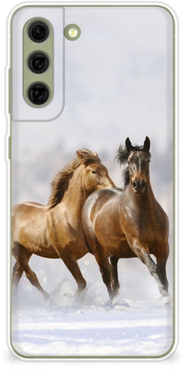 Samsung Galaxy S21FE TPU Hoesje Paarden