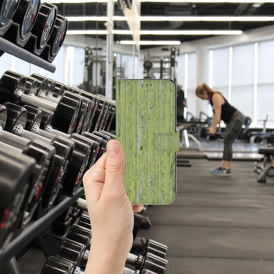 Wallet Book Case OPPO Find X5 Phone Case Vert Wood