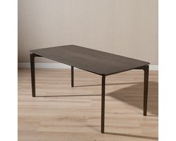 Bronx71® Scandinavische eettafel Cala walnoot 180 x 90 cm