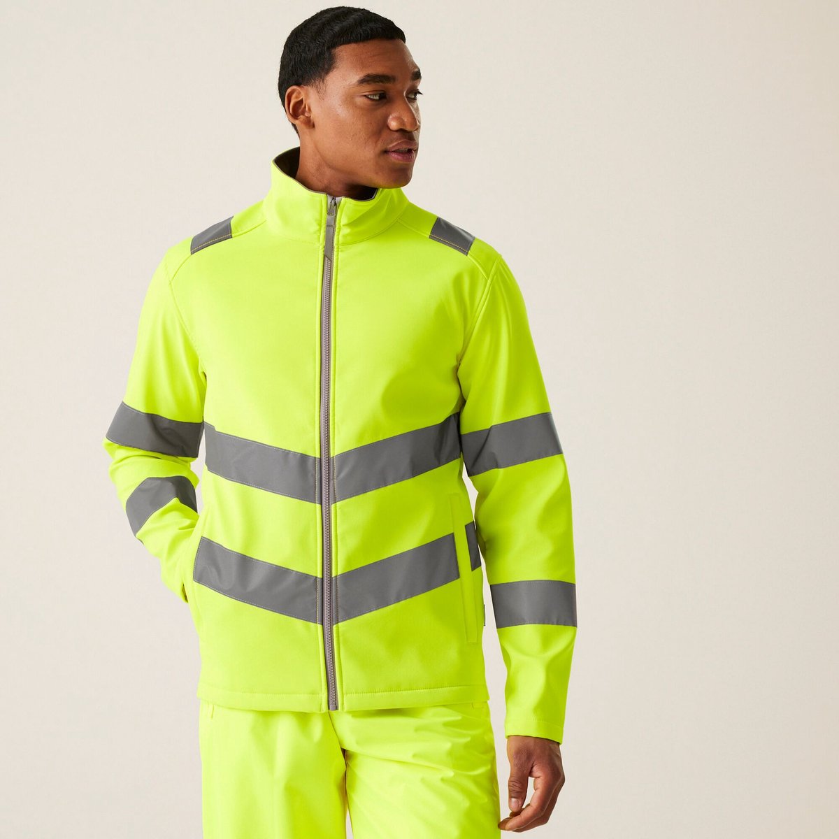 Jas Hiking Heren Hi- Pro Contract Ablaze Softshell Geel