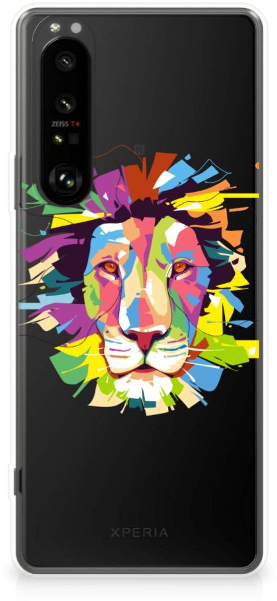 Sony Xperia 1 III Telefoonhoesje met Naam Lion Color