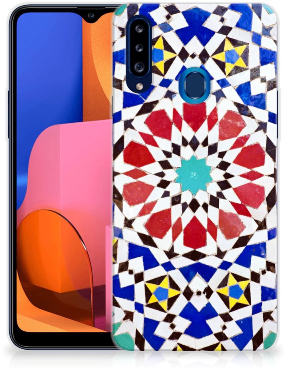 Samsung Galaxy A20s TPU Siliconen Hoesje Mozaïek
