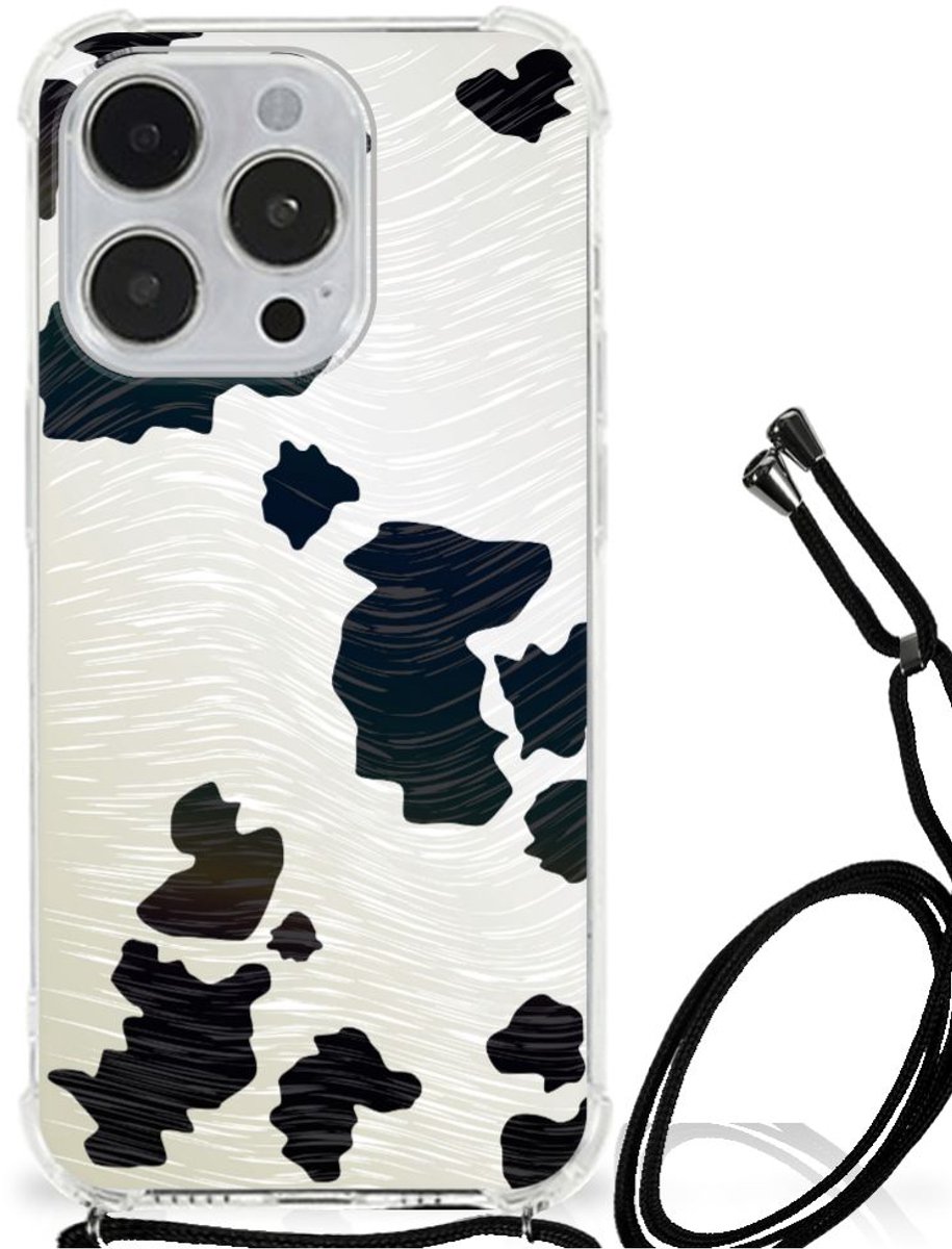 iPhone 14 Pro Max Case Anti-shock Koeienvlekken