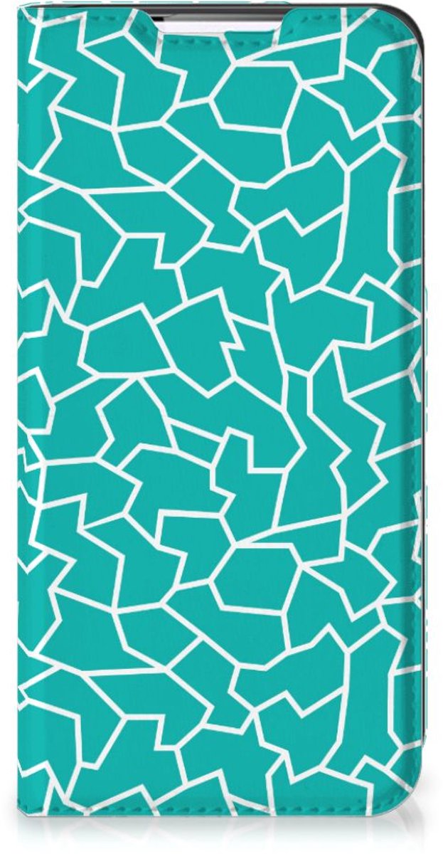 Samsung Galaxy S22 Bookcase Cracks Blue