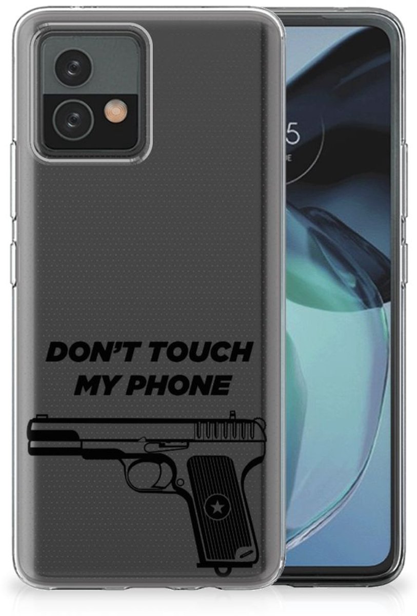 TPU Hoesje voor Motorola Moto G72 Silicone-hoesje Pistol DTMP