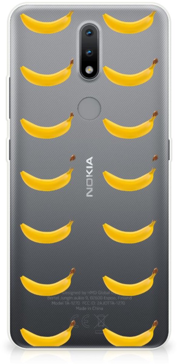 Back Cover voor Nokia 2.4 Siliconen Case Banana