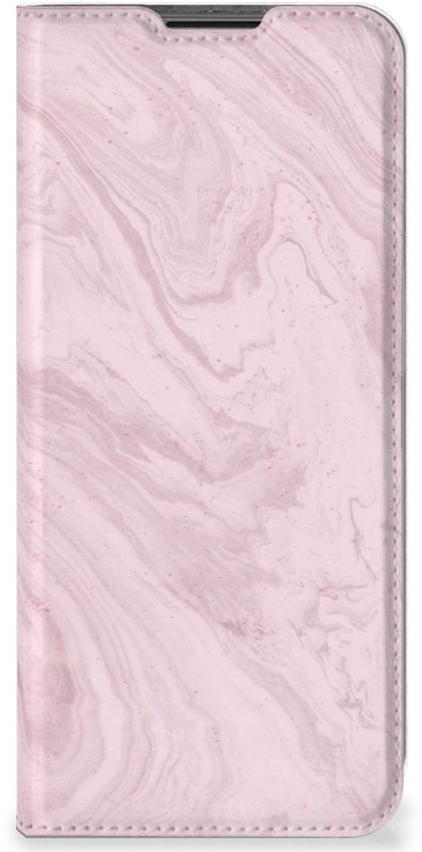 Book Case voor Nokia G50 Standcase Marble Pink - Origineel Cadeau Vriendin