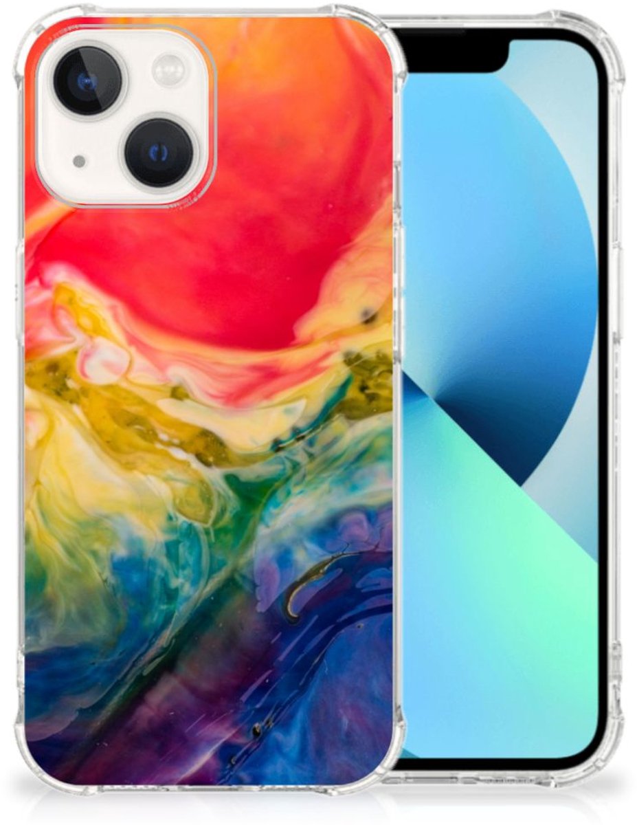 Back Cover iPhone 13 Watercolor Dark