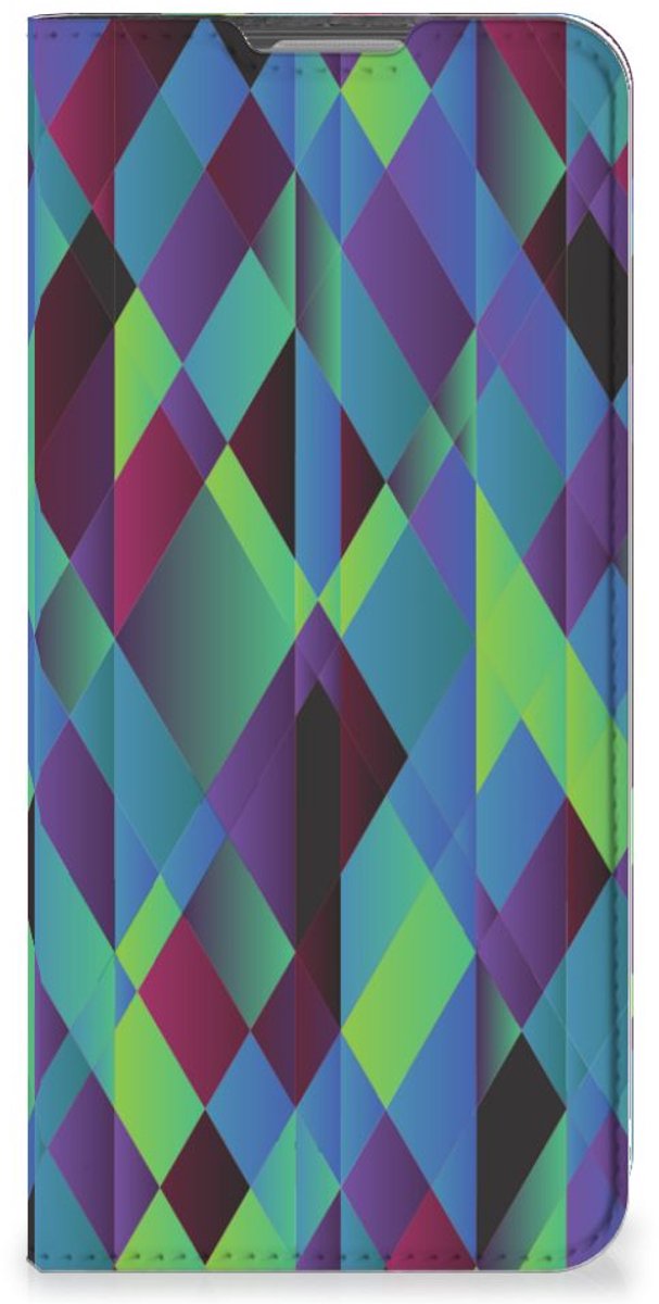OPPO Reno8 Lite Stand Case Abstract Green Blue