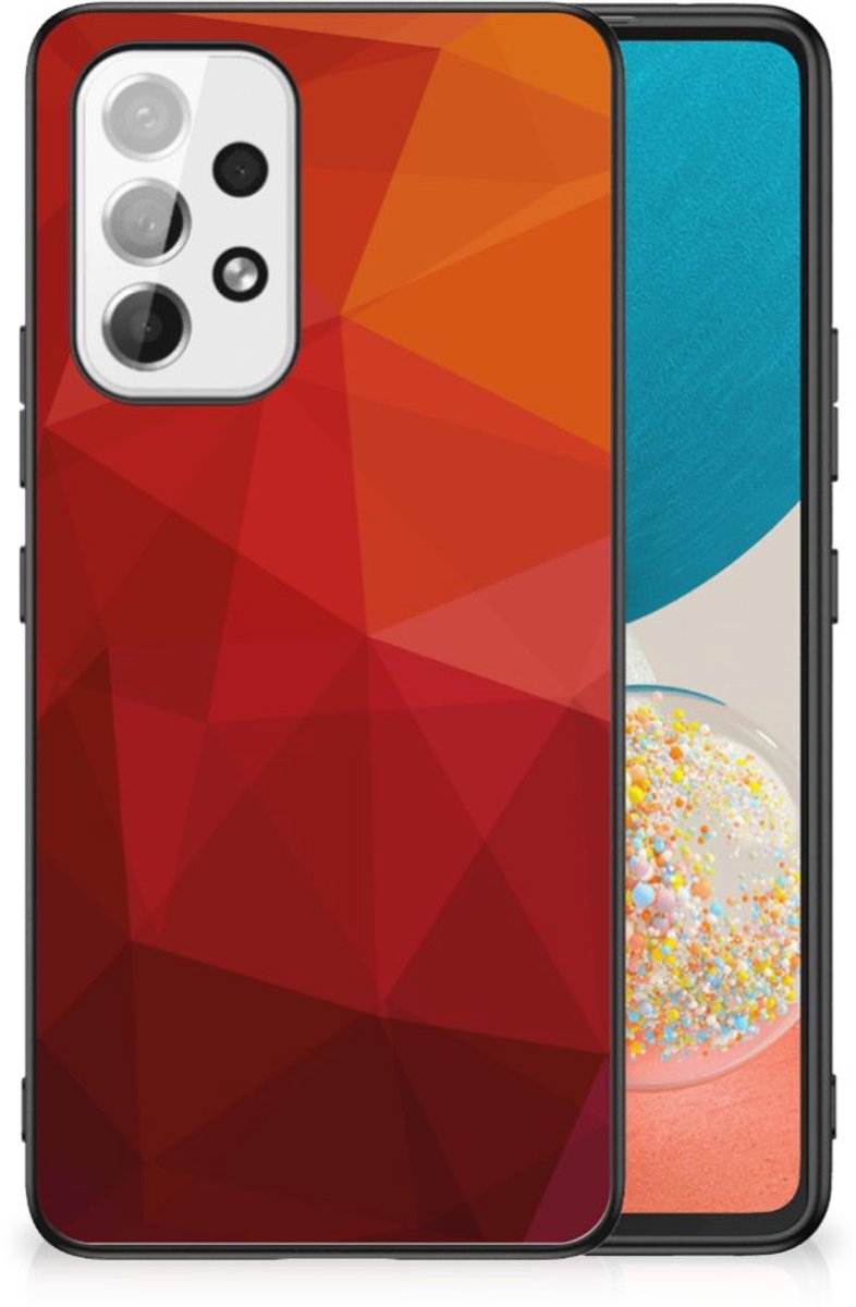 Backcover voor Samsung Galaxy A53 Polygon Red