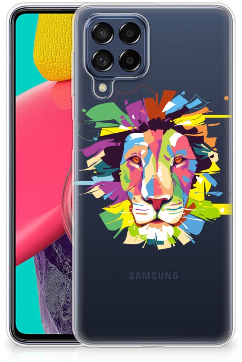 Samsung Galaxy M53 Telefoonhoesje met Naam Lion Color