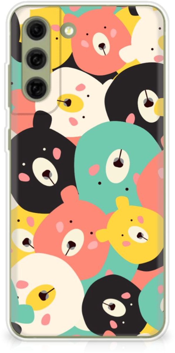 Back Cover voor Samsung Galaxy S21FE Telefoonhoesje met Naam Bears