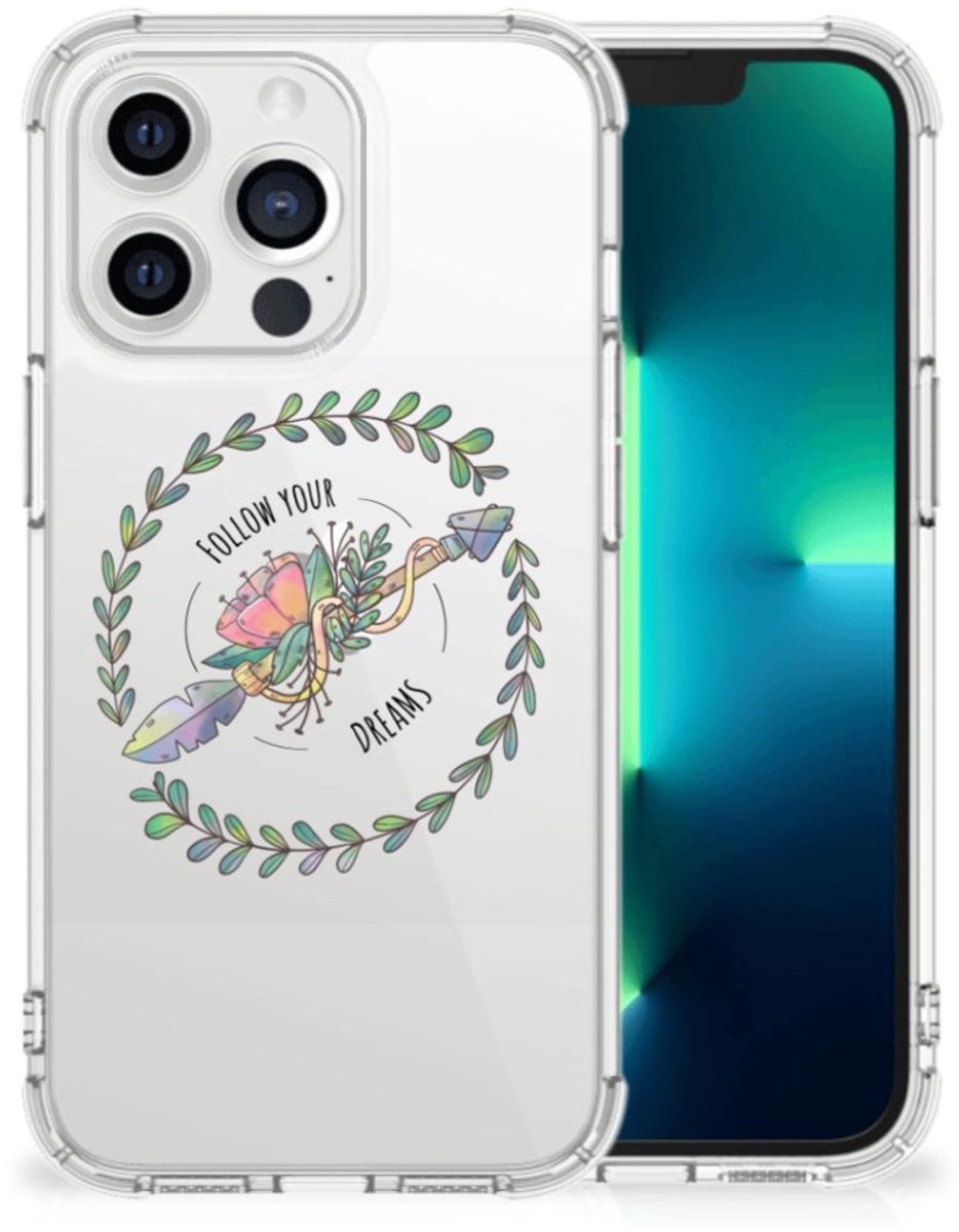 Apple iPhone 13 Pro Stevig Bumper Hoesje Boho Dreams