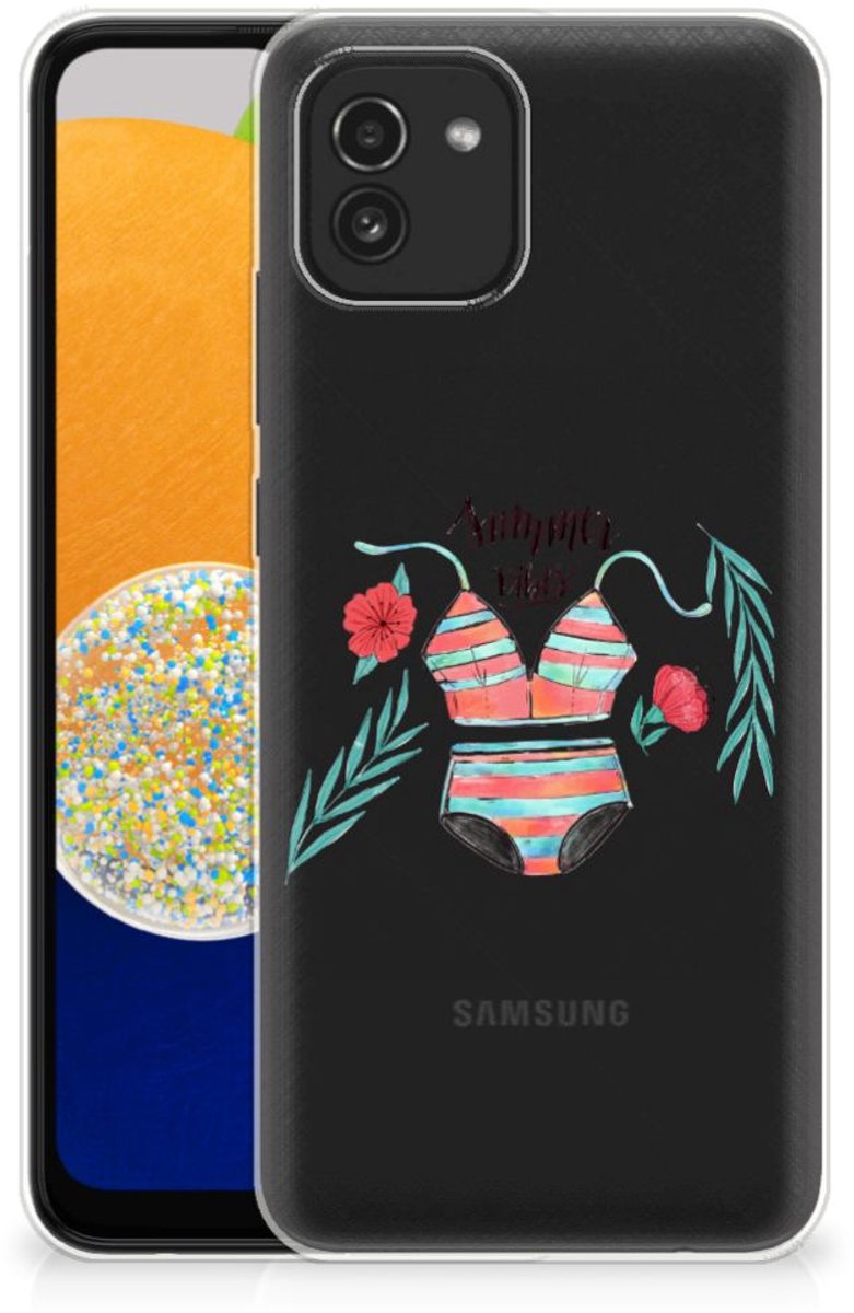 Samsung Galaxy A03 Telefoonhoesje met Naam Boho Summer