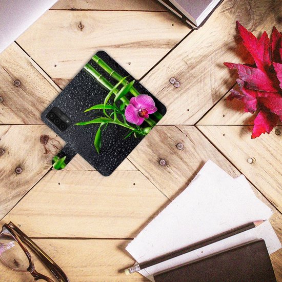 Étui portefeuille OPPO A54 5G | A74 5G | Coque A93 5G Orchidée