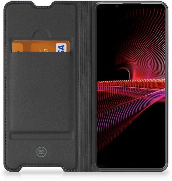 Belle coque de téléphone Sony Xperia 1 III Housse de Bookcase Pink violet peinture