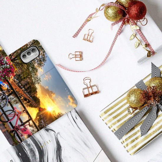 Protection Téléphone Motorola Moto G51 5G Portefeuille Les Canaux D'Amsterdam