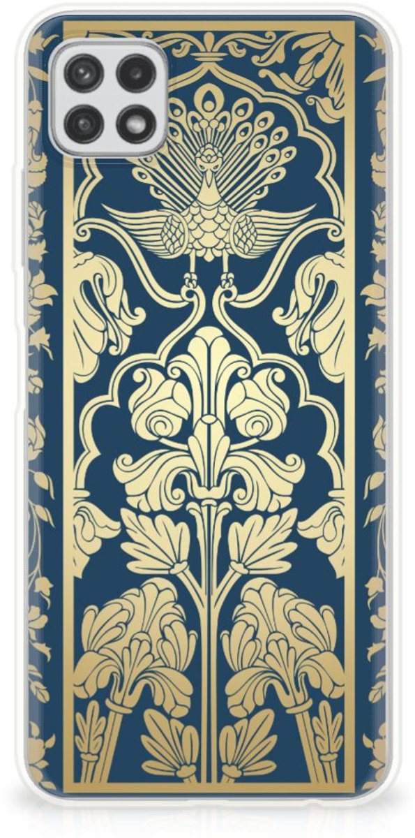 Samsung Galaxy A22 5G TPU Case Beige Flowers