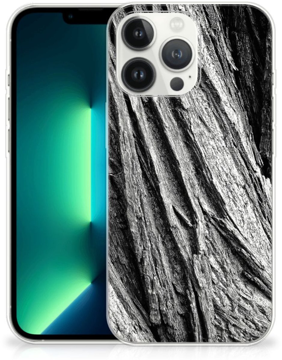 Bumper Hoesje iPhone 13 Pro Max Boomschors Grijs