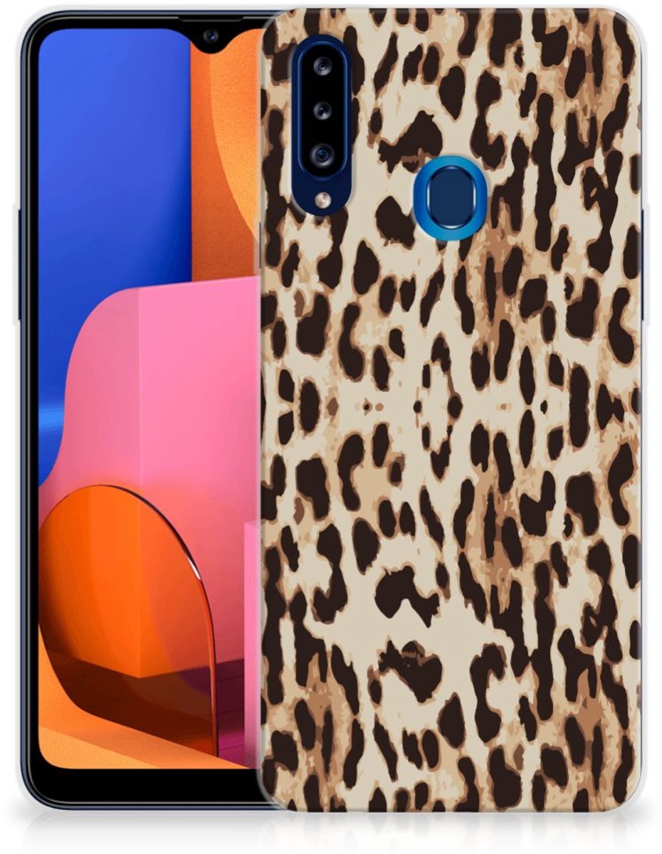 Samsung Galaxy A20s TPU Hoesje Leopard