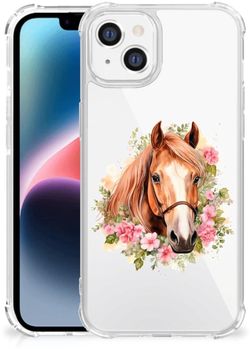 Case Anti-shock voor Apple iPhone 14 Plus Paard