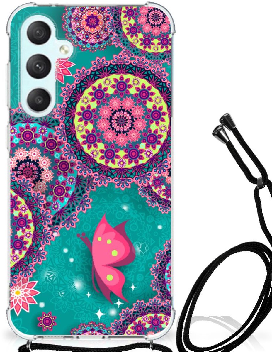 Samsung Galaxy S23 FE Back Cover Cirkels en Vlinders