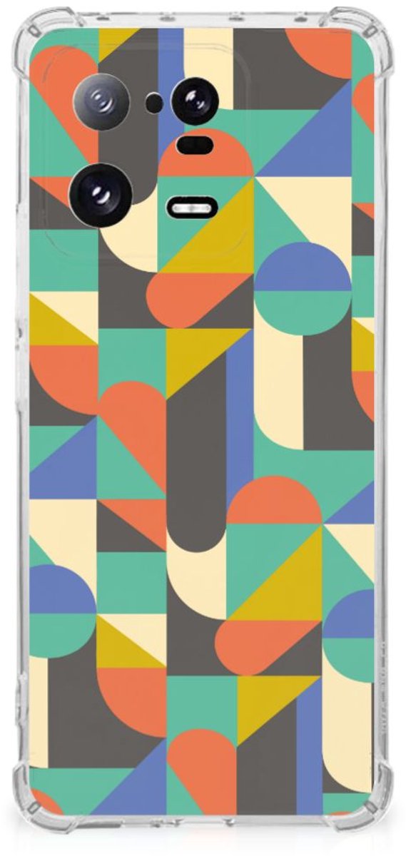 Xiaomi 13 Pro Doorzichtige Silicone Hoesje Funky Retro