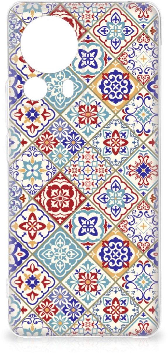 Xiaomi 13 Lite TPU Siliconen Hoesje Tiles Color