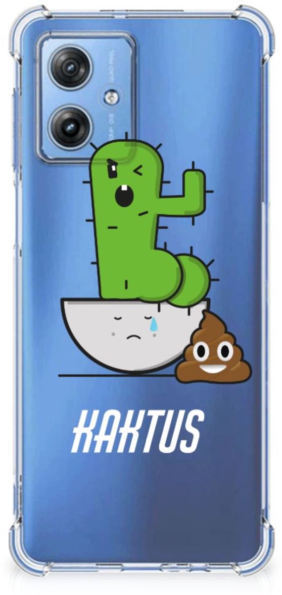 Motorola Moto G54 Stevig Bumper Hoesje Cactus Poo