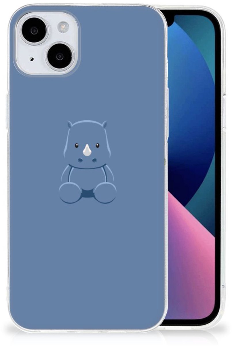 iPhone 15 Plus Telefoonhoesje met Naam Baby Rhino