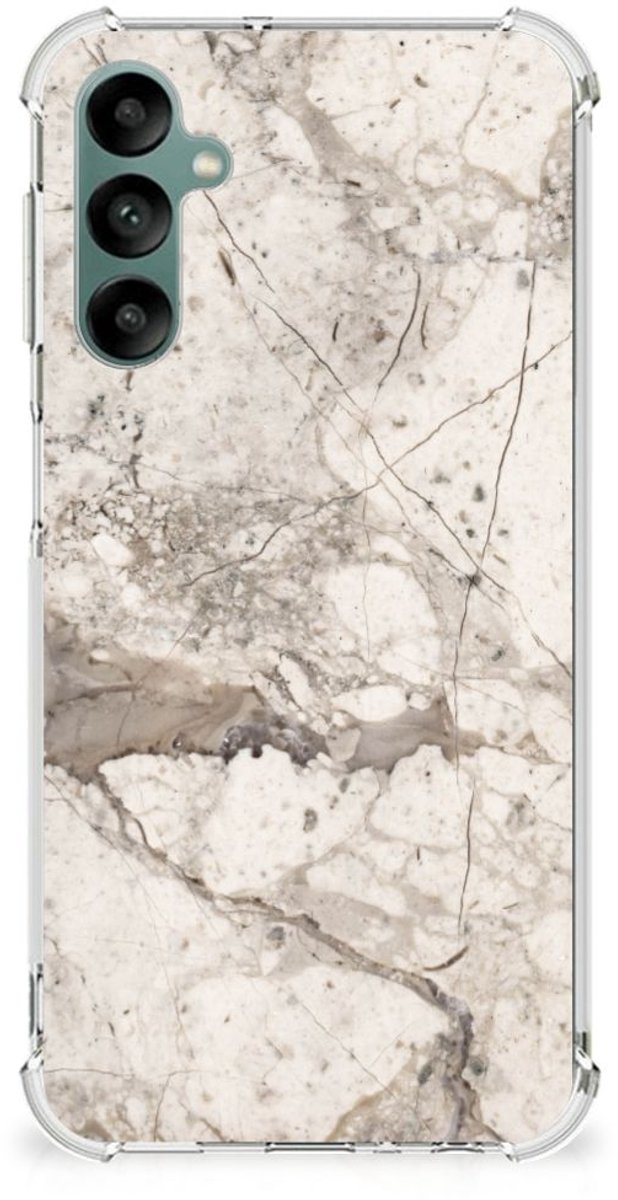 Samsung Galaxy A24 Anti-Shock Hoesje Marmer Beige