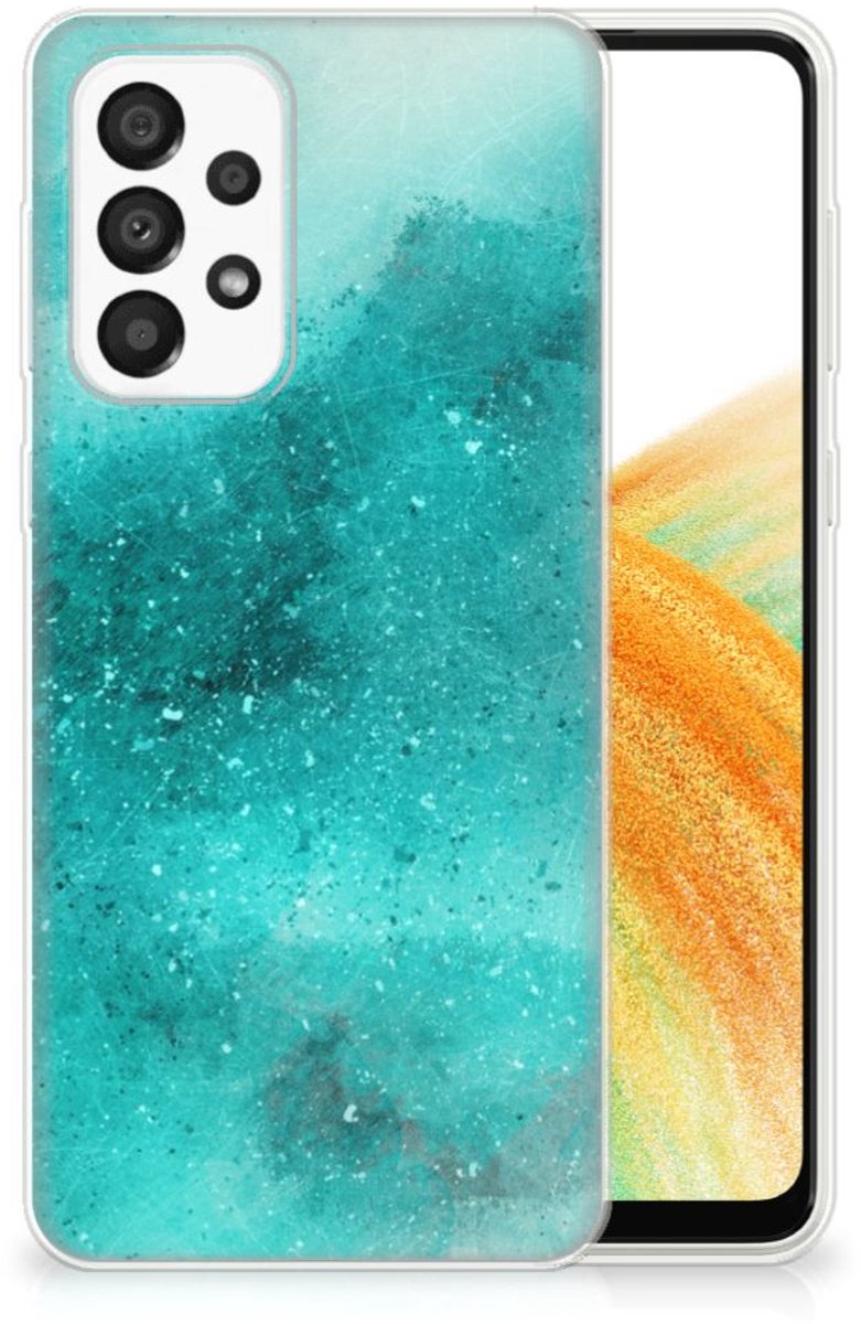 Hoesje maken Samsung Galaxy A33 5G Painting Blue
