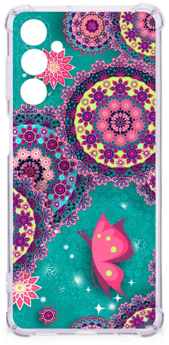 Samsung Galaxy M54 Back Cover Cirkels en Vlinders