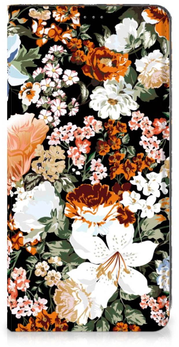 Smart Cover voor Nokia G22 Dark Flowers